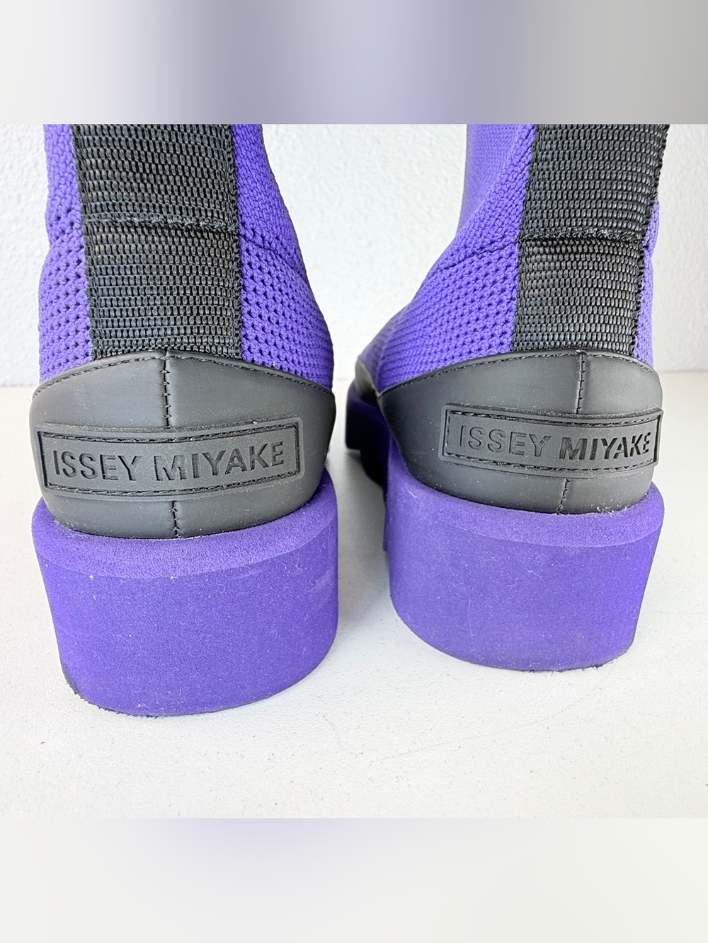 Issey Miyake x United Nude Purple Knit Platform Ankle Boots Size EU 35 US 5 - Picture 3 of 12